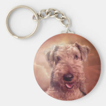 AiredaleTerrierkonst Keychain Nyckelringar