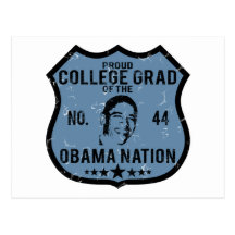 Akademiker Obama för högskola nation Vykort