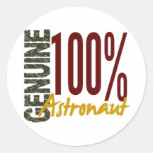 Äkta astronaut klistermärke