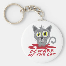 Akta sig av katten Keychain Nyckelringar