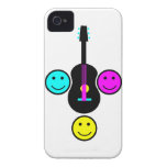 Akustisk design för gitarrSmiley CMYK iPhone 4 Case-Mate Fodral
