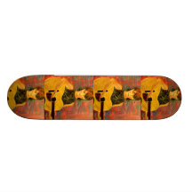 akustisk flickakonst skateboards