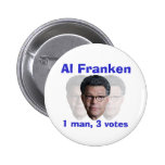 Al Franken: 1 man, 3 röstar Knapp