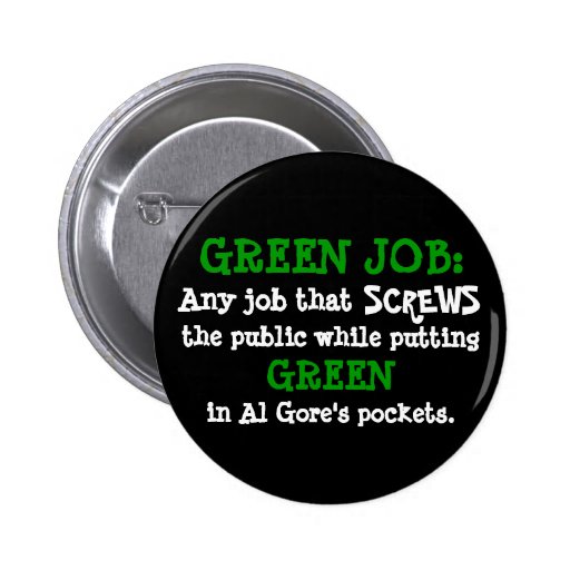 Al Gore gröna jobb Pins