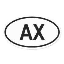 Aland "AX ", Klistermärken
