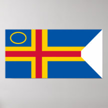 Åland Finland flagga Posters