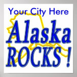 Alaska stenar! affisch