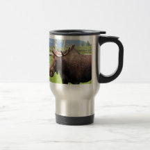 Alaskabo älg kaffe koppar