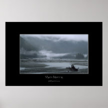 Alaskabo dimmig flodfotoaffisch