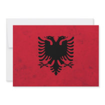 Albanien Grungeflagga