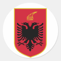 Albanien vapensköldklistermärke