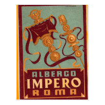 albergoimpero roma vykort