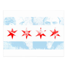 AlCapone Chicago flagga Vykort
