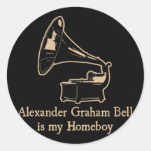 Alexander Graham Bell är min Homeboy Klistermärke