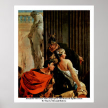 Alexander underbaren och Campaspen Print