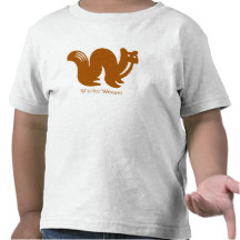 Alfabet för vesslavilddjur t-shirts