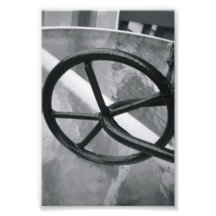 Alfabetbrevfotografi Q2 svartvit 4x6