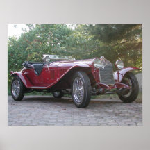 AlfabetiskRomeo 1750 Roadster 1929 Posters