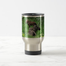 Älg och kalv kaffe muggar