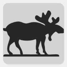 Älg på det löst klistermärke