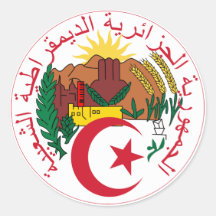 Algeriet vapensköldklistermärke