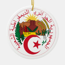 Algeriet vapensköldprydnad juldekoration