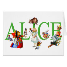 ALICE I UNDERLAND OCH VÄNNER KORT