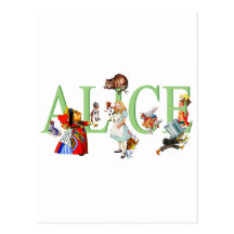 ALICE I UNDERLAND & VÄNNER VYKORT