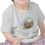 Alice möten som talar blommor i underland tshirts