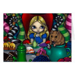 "Alice och för dormousen" hälsningkort