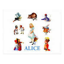 ALICE OCH VÄNNER VYKORT