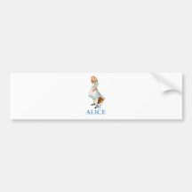 Alice och vitkaninen i underland bildekaler