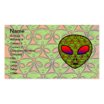 ALIEN HEAD BUSINESS CARD TEMPLATES