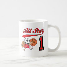 All 1st födelsedag för stjärnasportar kaffe kopp