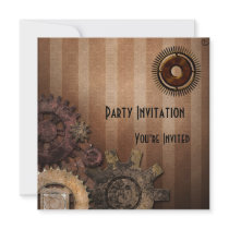 All inbjudan orsakar den Zizzago Steampunk designe