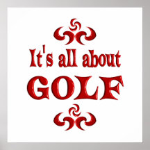 ALL OM GOLF AFFISCH