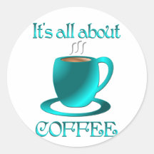 All om kaffe klistermärken