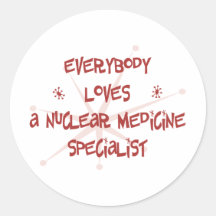 Alla älskar en kärn- medicinspecialist klistermärke