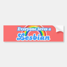 ALLA ÄLSKAR EN LESBISK - .PNG BILDEKAL