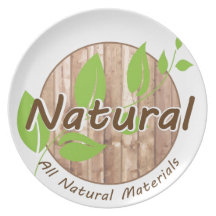 Alla naturliga material dinner plate