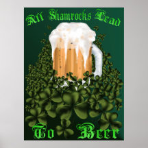 Alla Shamrocks som är bly- till ölaffischen