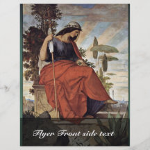 Allegorical figur av Italia av Veit Philipp Custom Flyer
