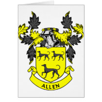 Allen familjvapensköld kort