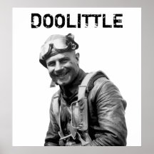 Allmän jimmy Doolittle -- Hjälte WW2 Affischer