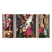 Allmänt beskåda från den arga triptychen av Rubens Skräddarsydda Fotokort