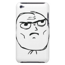 Allvarligt inte okt komiskt ansikte iPod touch hud