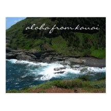 aloha från den kauai vykortet