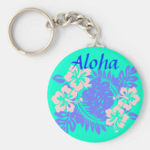 Aloha hibiskuskeychain nyckel ringar