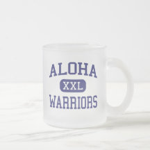 Aloha - krigare - högstadium - Aloha Oregon Kaffe Mugg