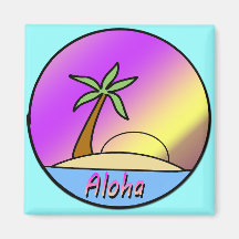 Aloha ö kylskåps magneter